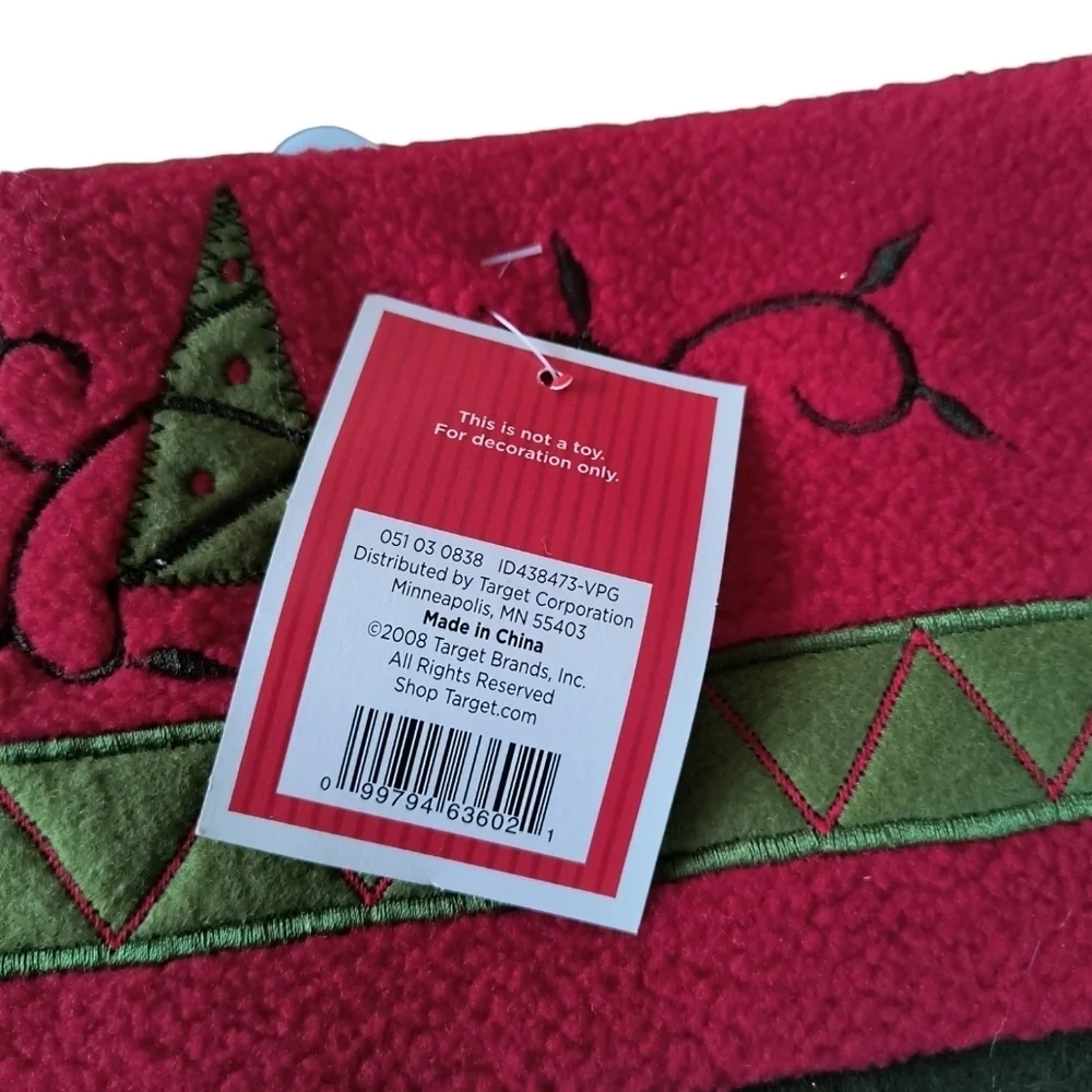 NWT Santa Appliqued 20